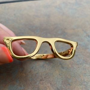 Kate Spade Gold Bracelet in Glasses Shape